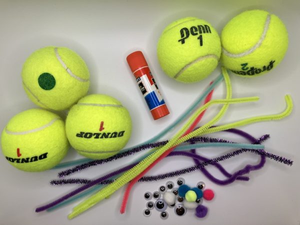 Tennis Art Kit - 5 tennis balls